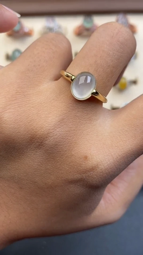 银S925镶嵌定制翡翠80070780