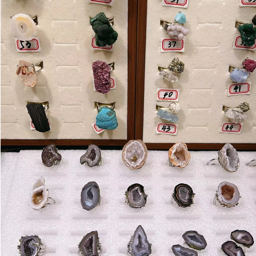 铜合金戒指 铜合金戒指 原石原矿 活口可调节戒指