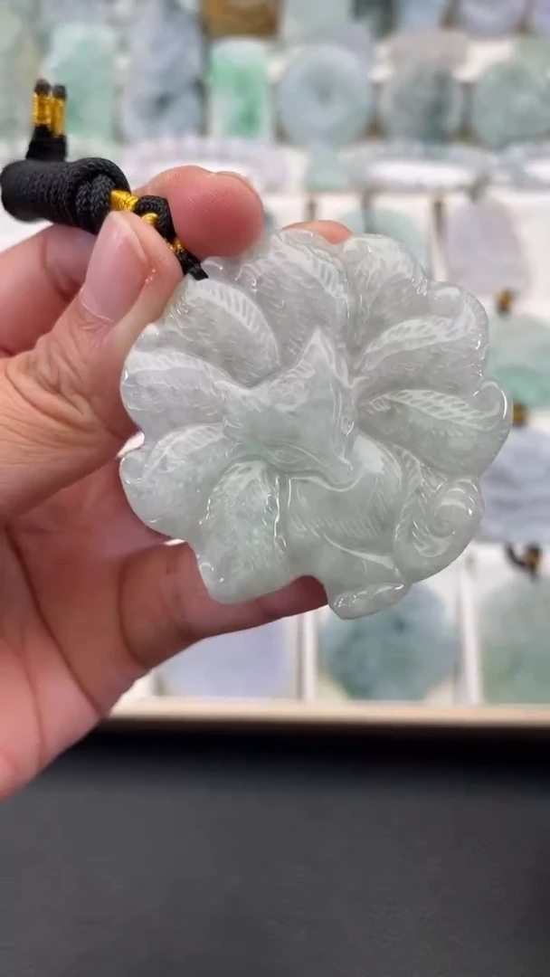 颈饰未镶嵌翡翠天然缅甸翡翠A货71