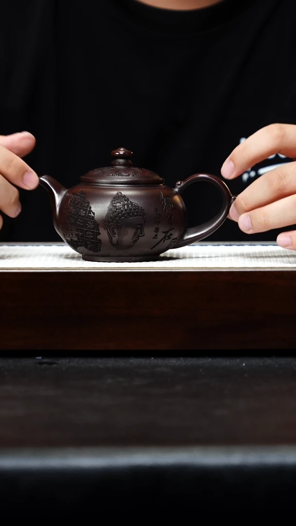 茶壶紫砂宜兴紫砂 圆式宫灯