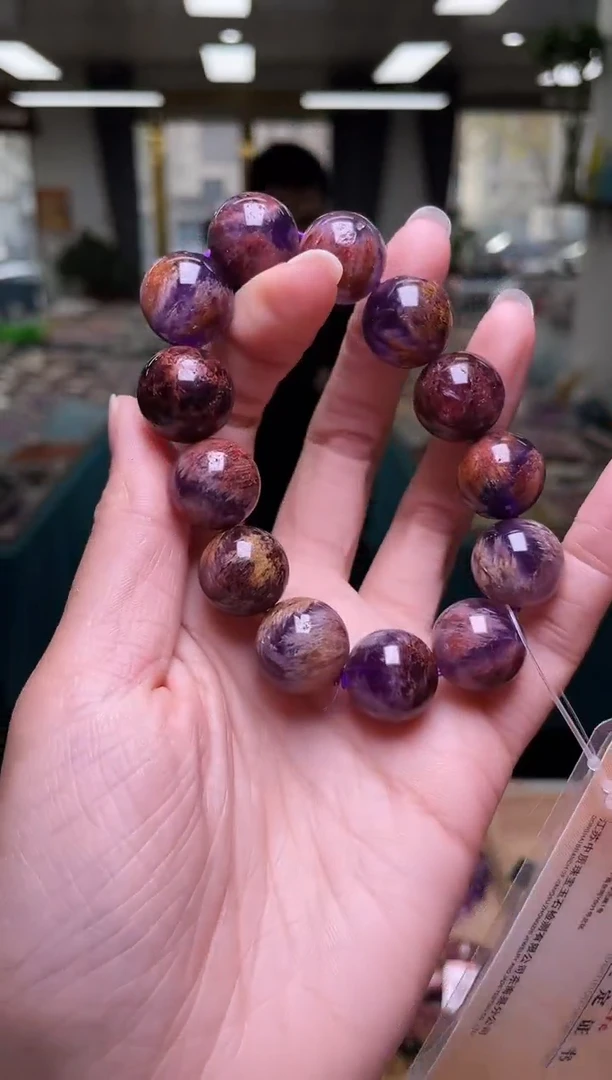 未镶嵌手链水晶16±/x-728【紫幽灵