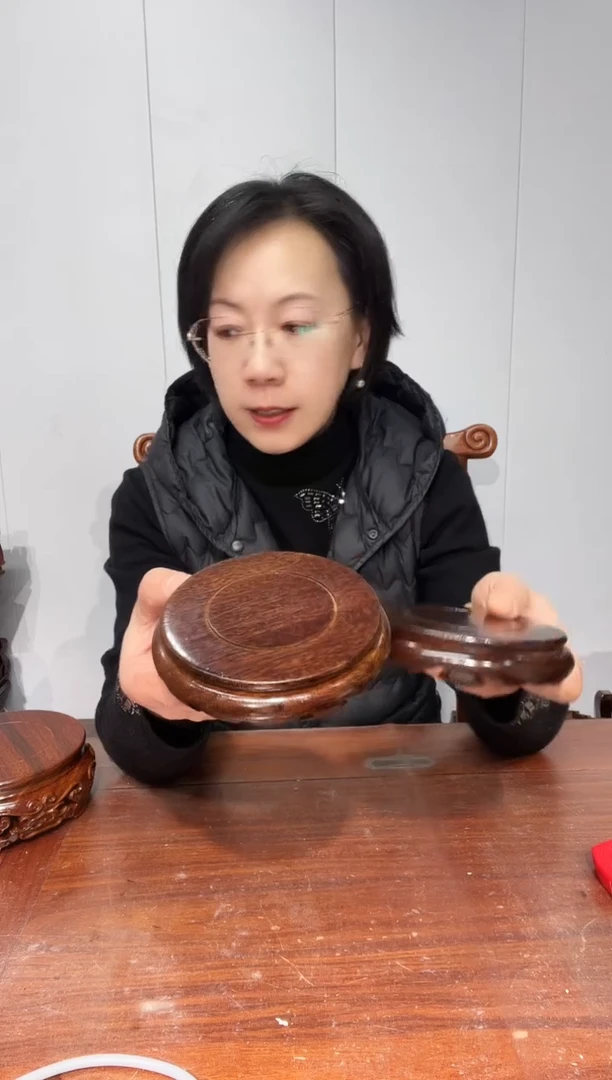 木买一送一非花整木黑圆11*12*2.6