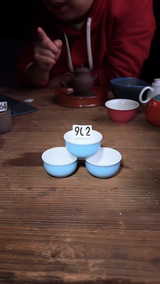 婺州龙窑烧制技艺3只一口杯（902