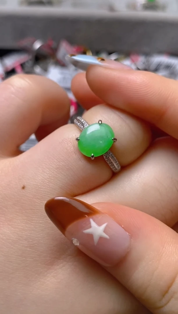 未镶嵌戒指翡翠百内无证书