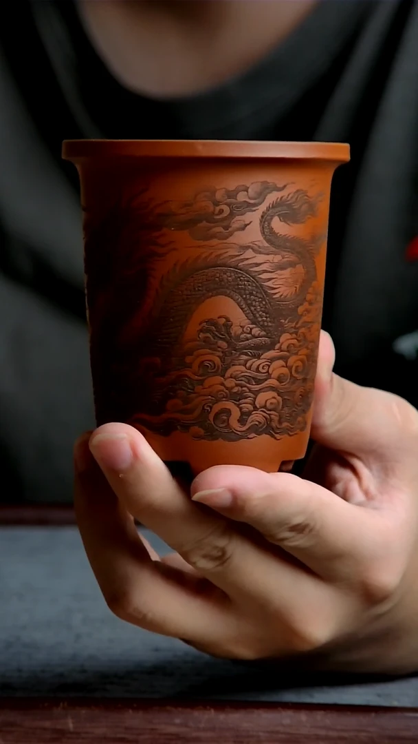 紫砂花盆6.5*9内径尺寸