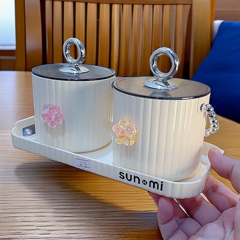 创意糖果罐2件套带底座