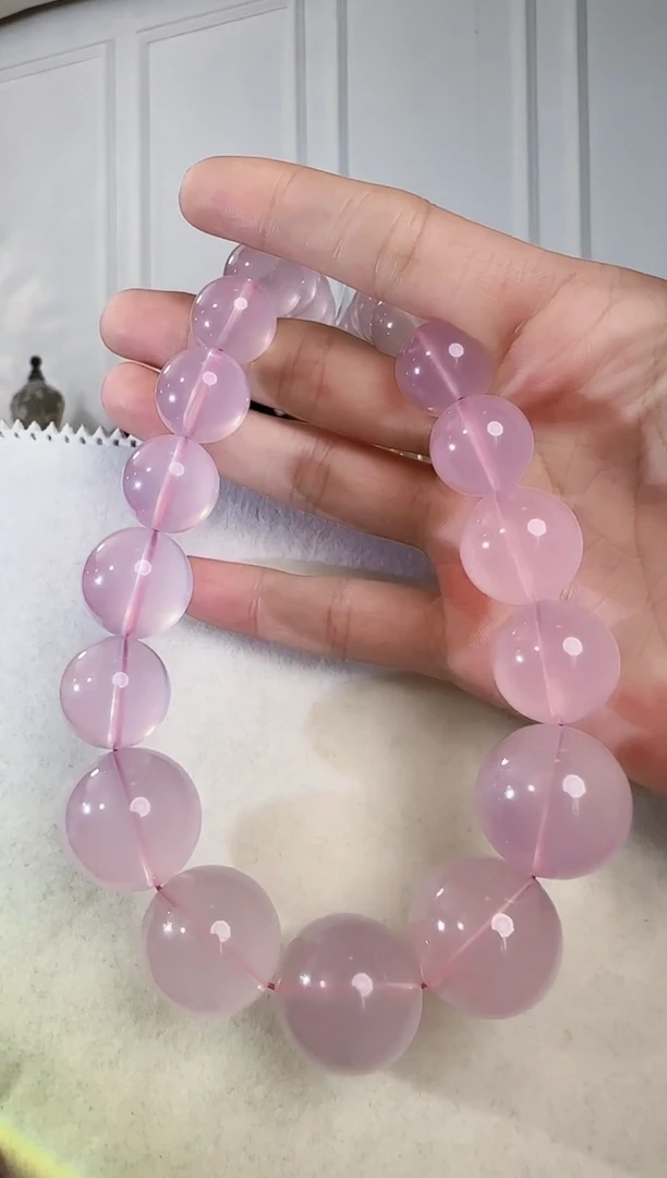 颈饰银S925镶嵌水晶姚**紫粉晶925银项链