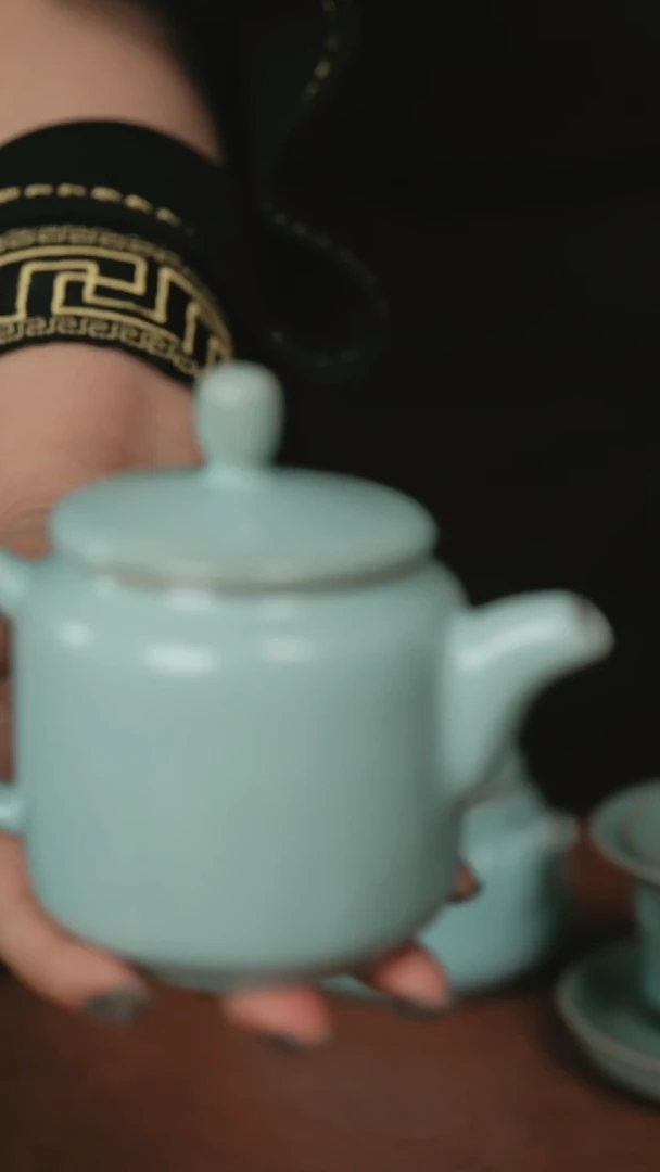 杯原产地原矿釉汝瓷微瑕