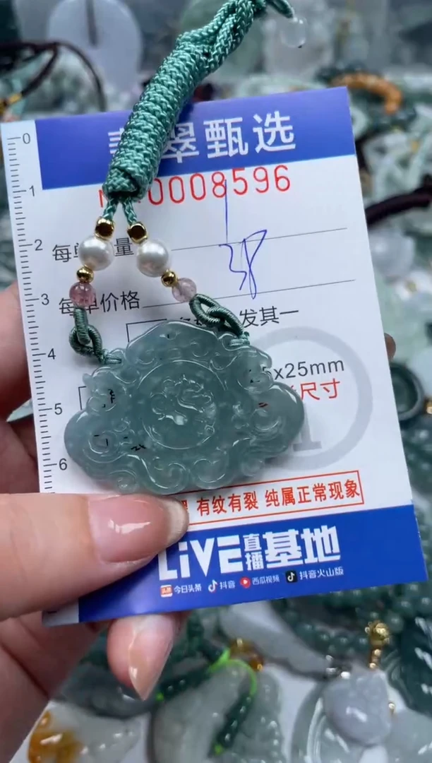 翡翠未镶嵌颈饰00..8596