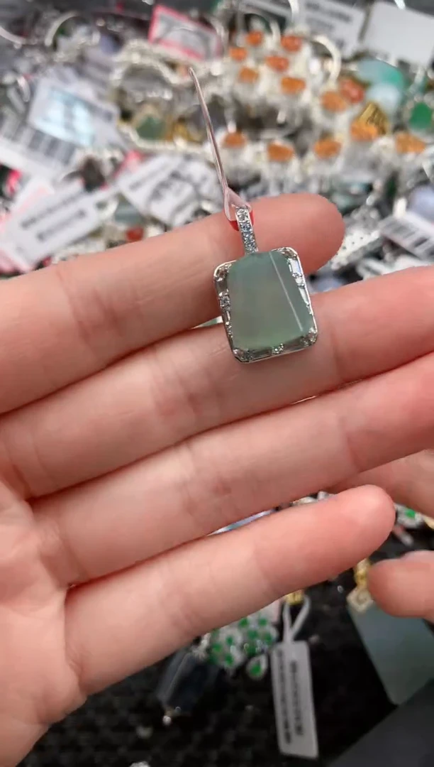 银S925镶嵌戒指翡翠11-11---6