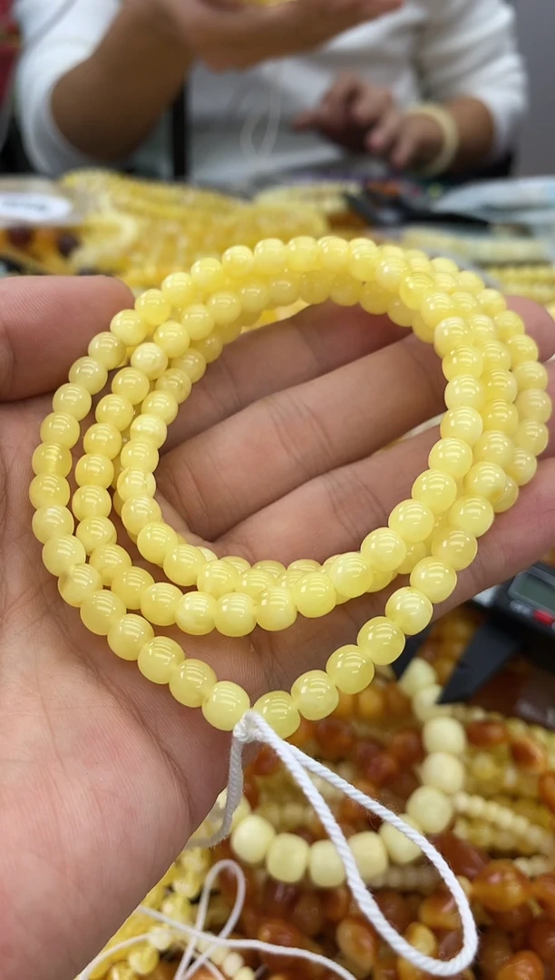 裸石蜜蜡未镶嵌链子