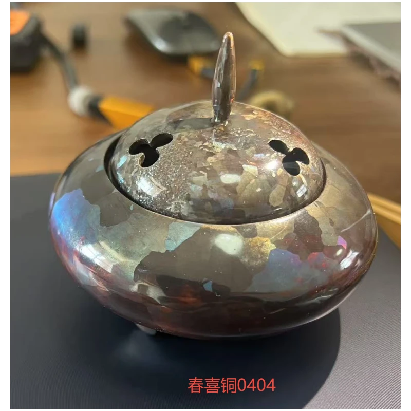 【宽窄】灵犀斑铜香炉（春喜铜0404）