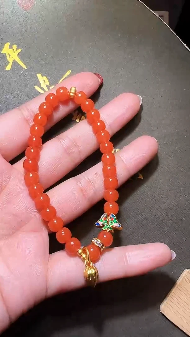 【闪购商品】南红玛瑙手链未镶嵌南红手串