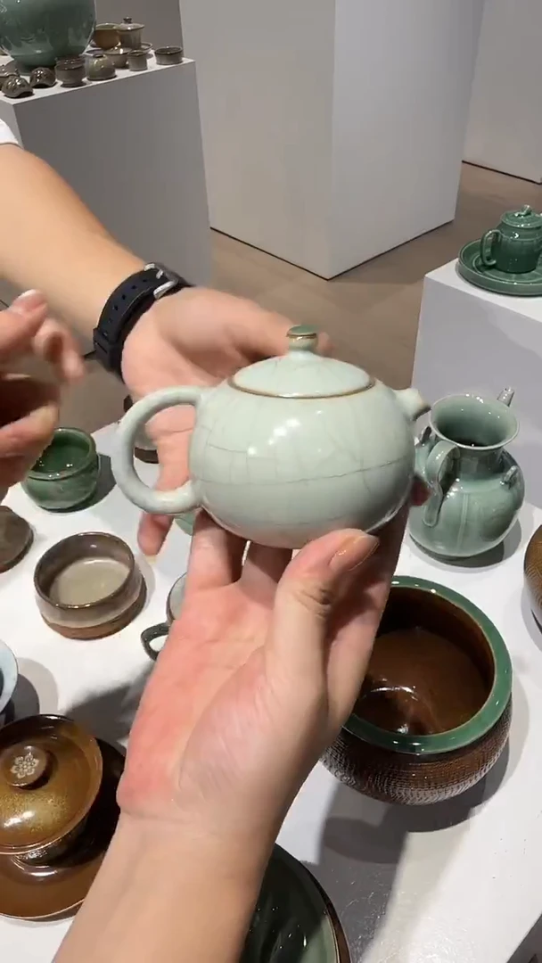 青瓷手工茶器包邮