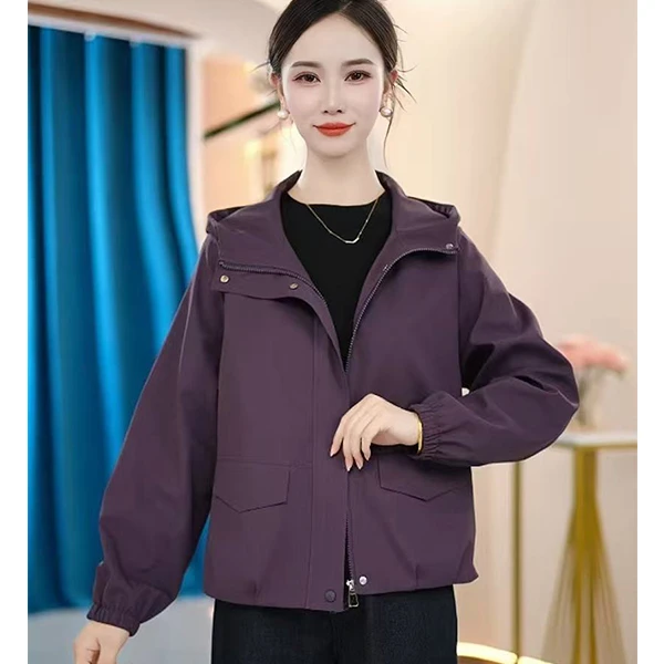 【KL-Q208】2025年新款秋款百搭休闲时尚气质款外套女