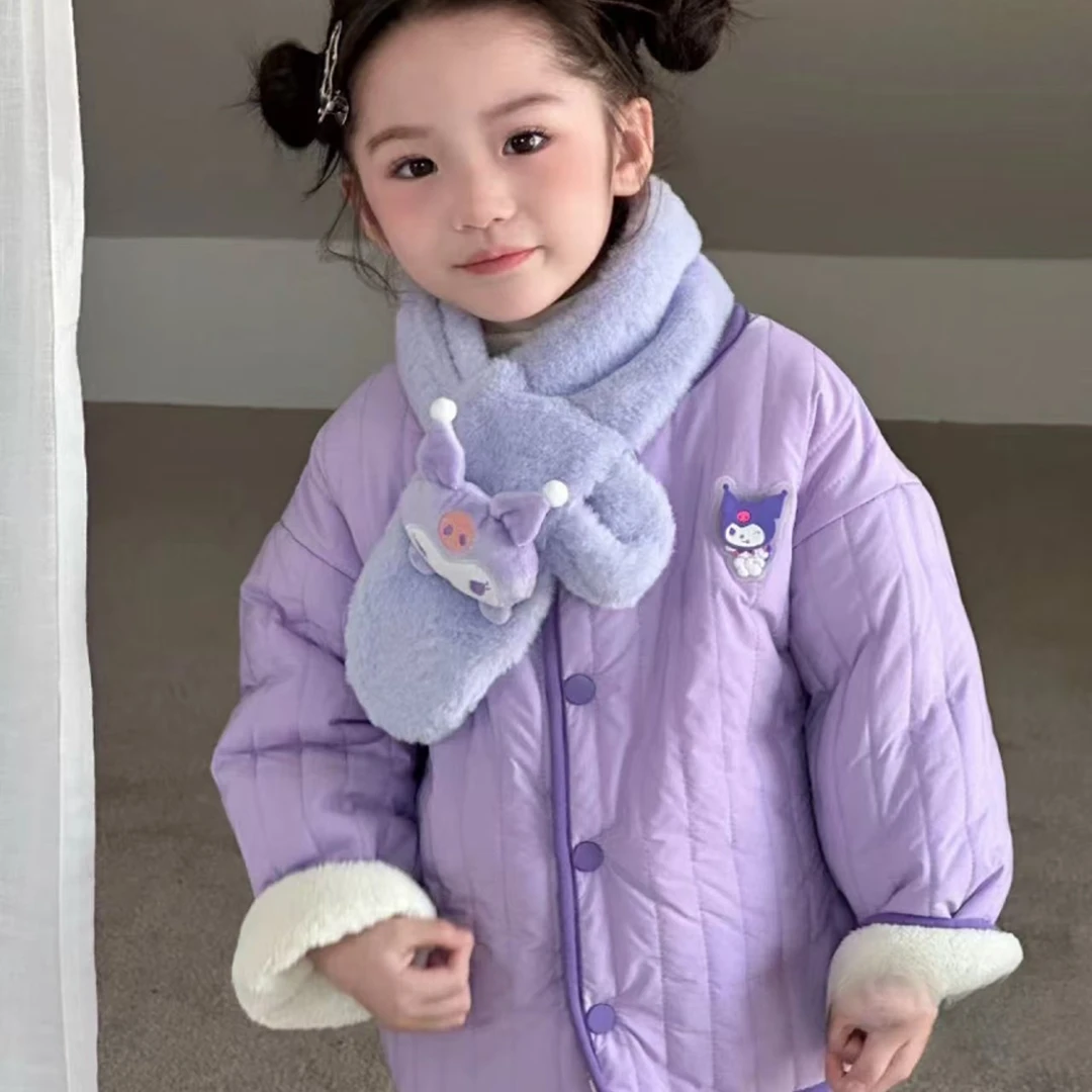 儿童新款棉衣男女童加绒保暖双面可穿棉衣外套