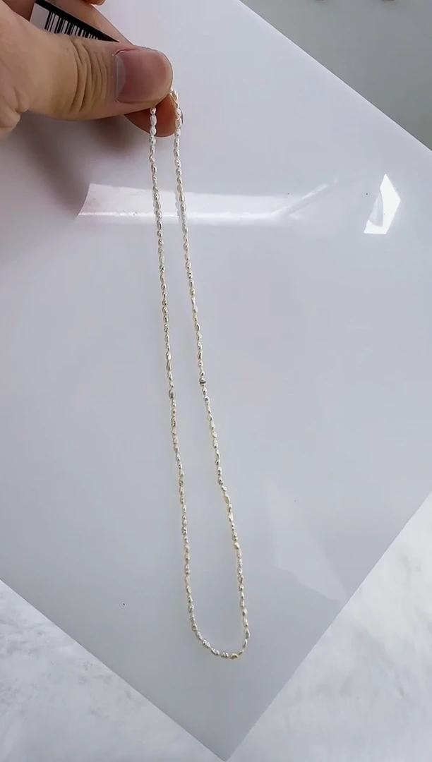 未镶嵌淡水珍珠DA淡水keshi项链 ss190