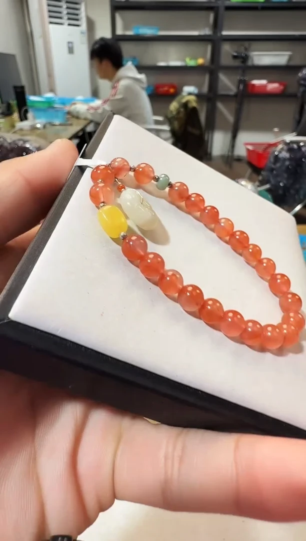 未镶嵌手链南红玛瑙晶1242 约6mm