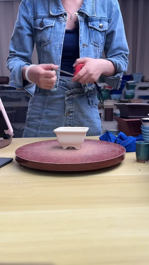 紫砂花盆紫砂花盆微瑕