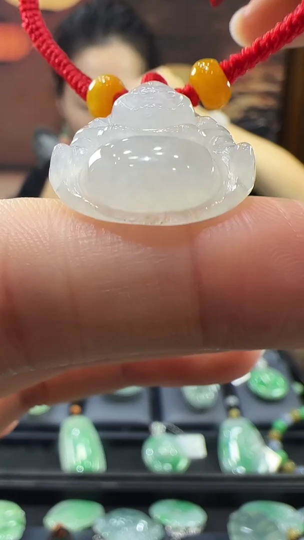 未镶嵌挂件翡翠佛公手绳