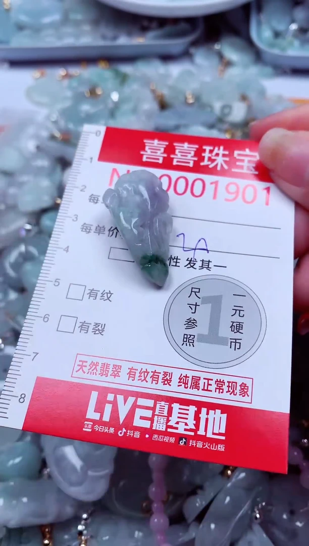 吊坠(不含链)未镶嵌翡翠1901