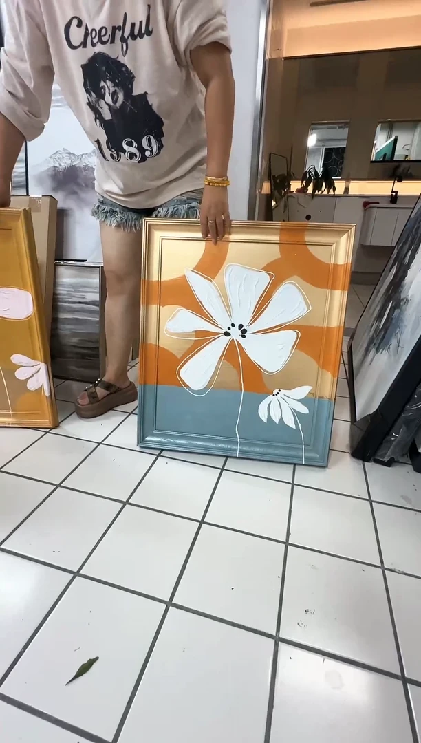 168现代艺术装饰画油画60cm*50cm