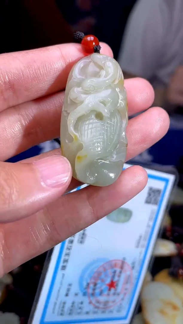 和田玉未镶嵌挂件1