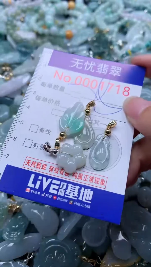 翡翠未镶嵌吊坠(不含链)1718