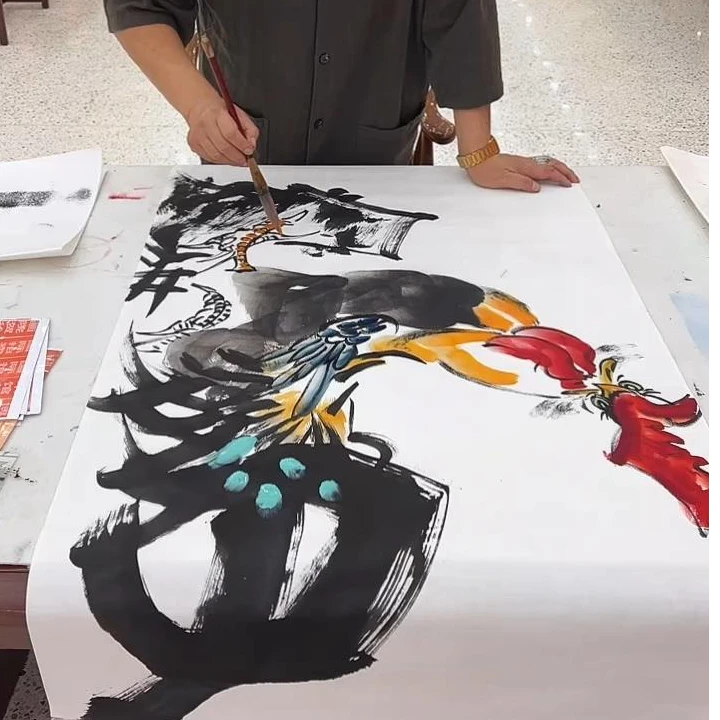 橱窗展示/齐派艺術/徐文清/宣纸国画/带证书