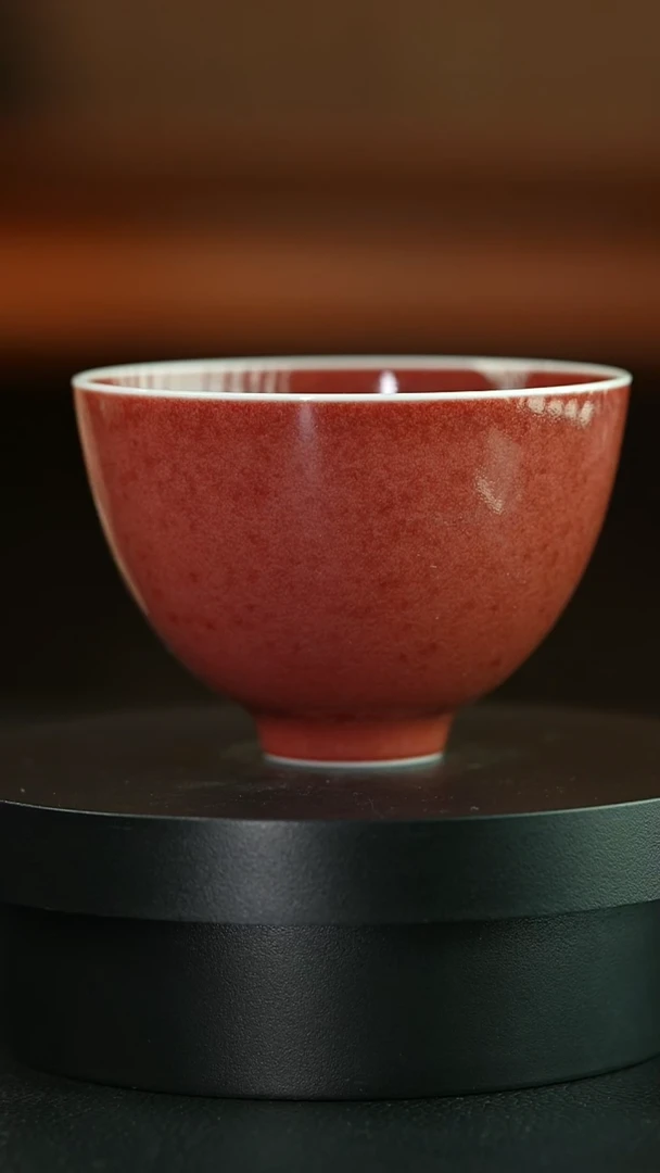 杯庐陵昱西两字篆款鸡心杯(2号)
