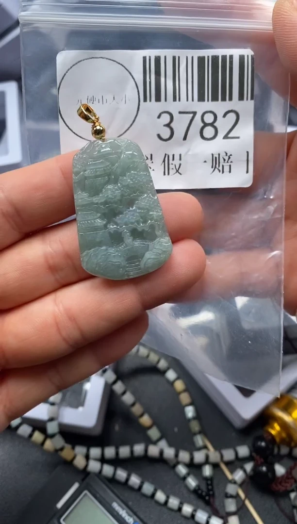 吊坠(不含链)未镶嵌翡翠3782