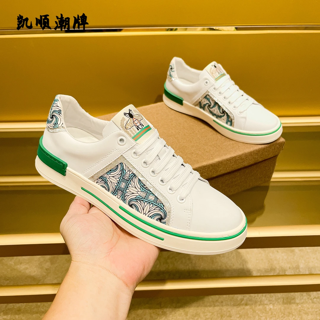 欧美风休闲板鞋白鞋男士运动小白鞋潮流夏季百搭板鞋透气时尚轻奢