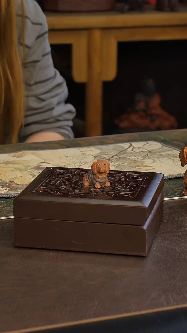 紫砂茶宠万成双小腊肠