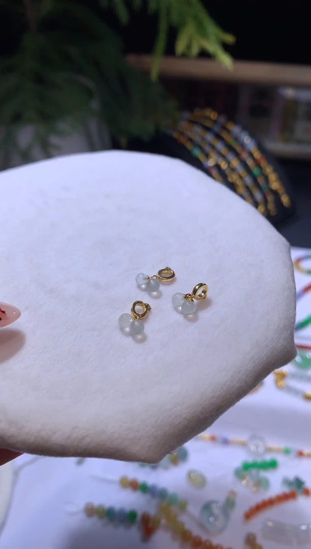 【闪购商品】定制翡翠18K金镶嵌提溜（多样性发货一件发货）680+68