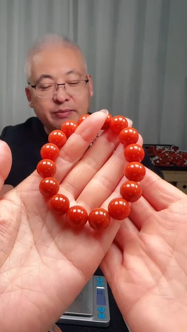 未镶嵌多样性发一件南红玛瑙【云端】13mm保山圆珠单圈