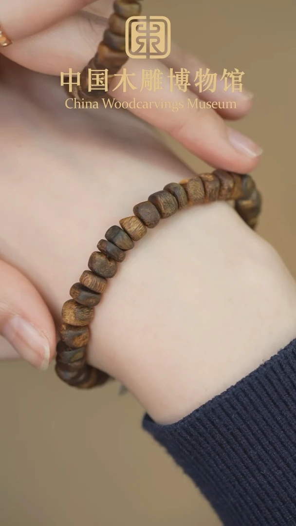 【闪购商品】沉香手串绿棋楠单圈99沉石头珠cx027