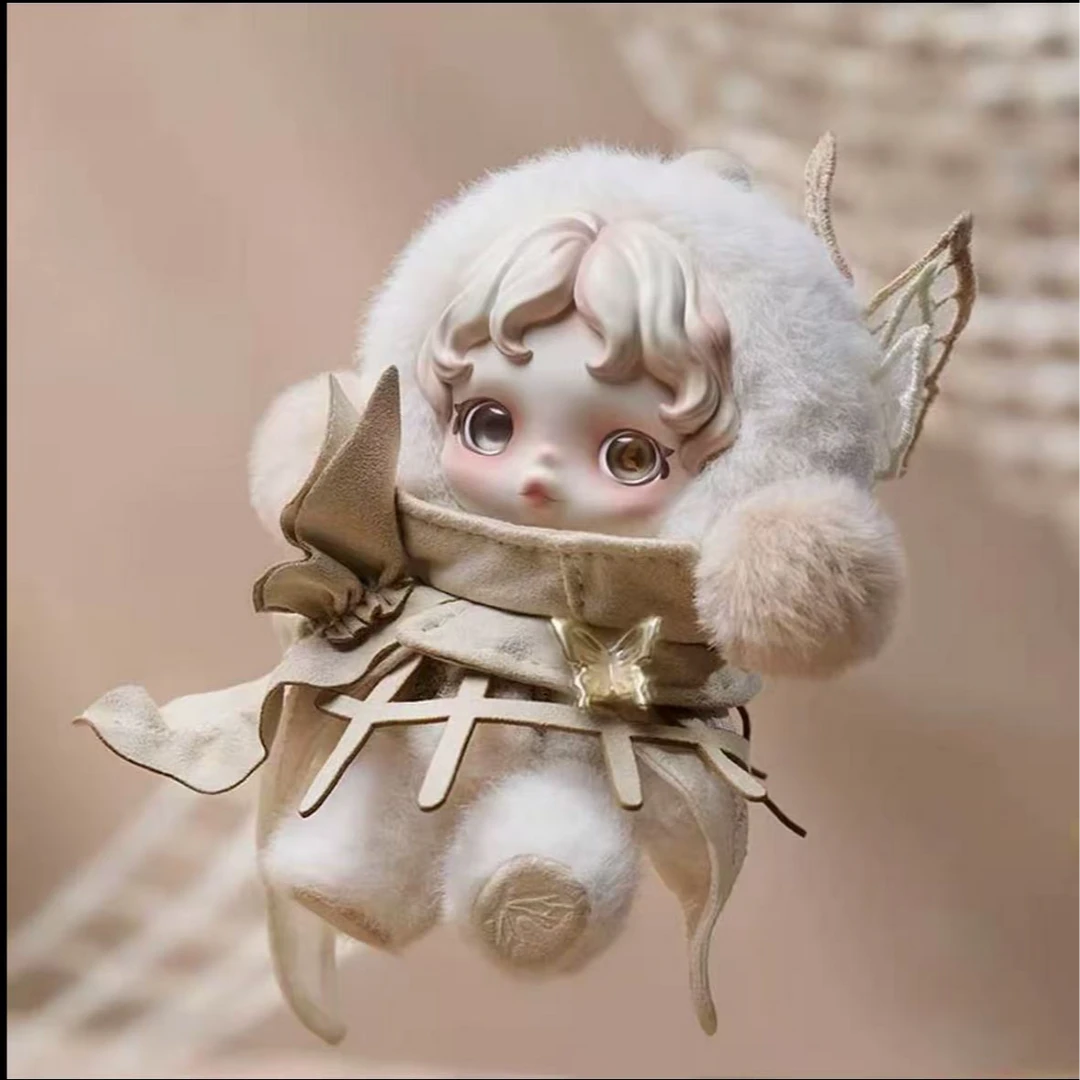 泡泡SKULLPANDA上海快闪限定围与困毛绒吊卡与光的经纬手办