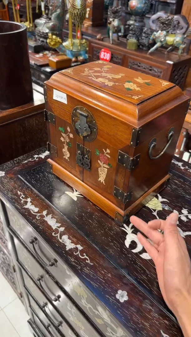 木木头款花梨锦上添花官箱498