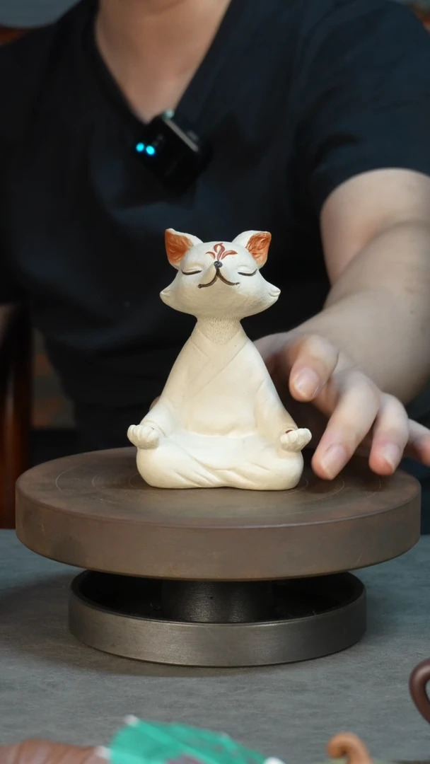 紫砂1紫砂作品段泥狐仙