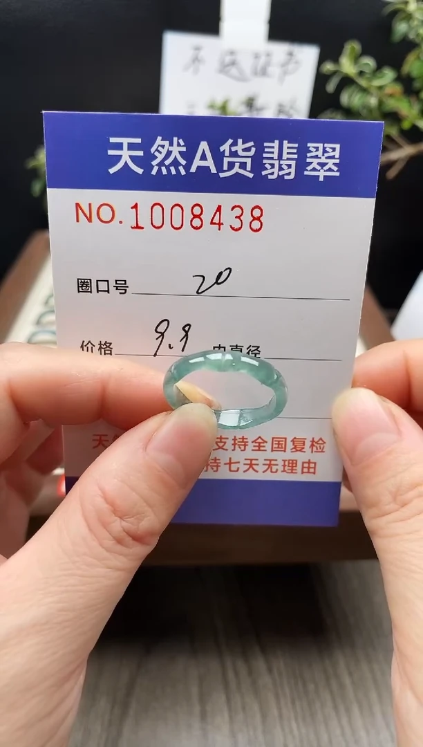 未镶嵌戒指翡翠20#