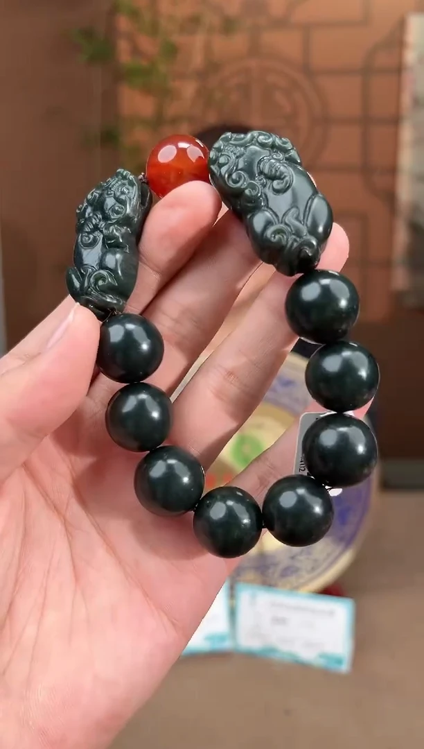未镶嵌手串和田玉多样性拍一发一2572
