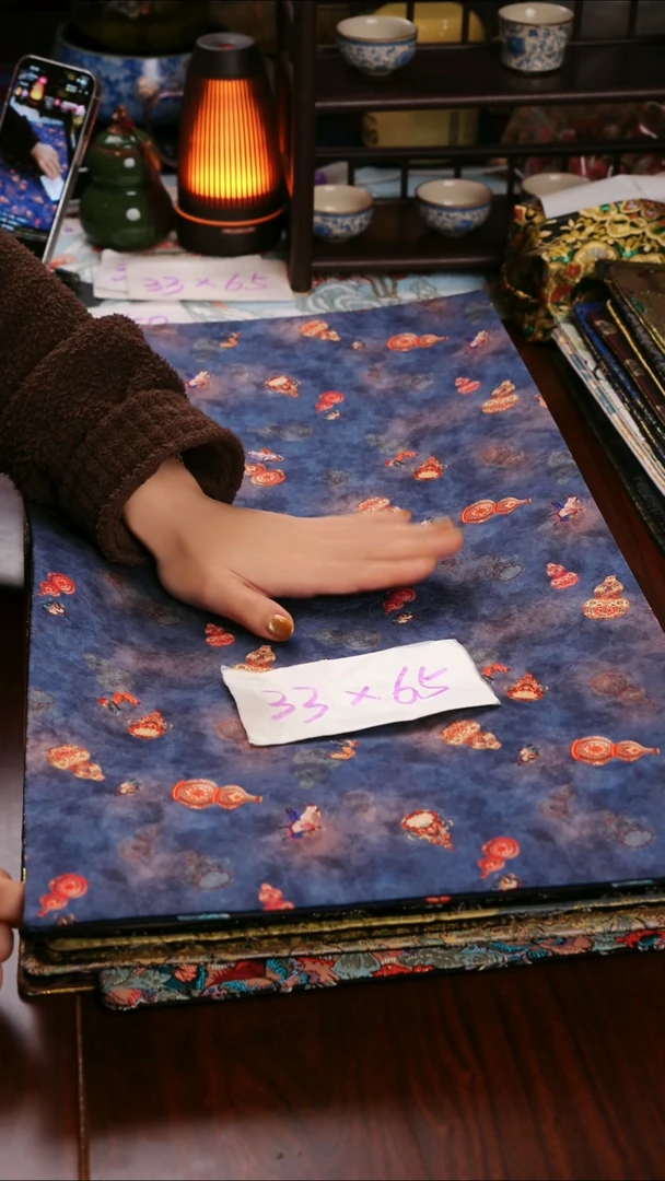 【葫芦双面】中国风干泡织锦茶席33*65