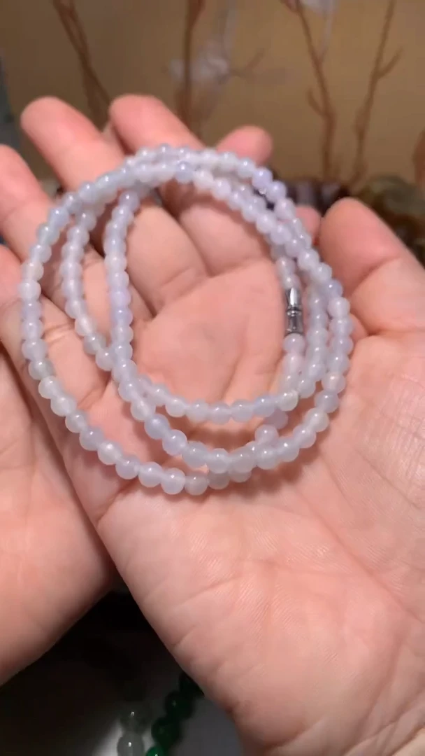 翡翠未镶嵌颈饰翡翠珠串