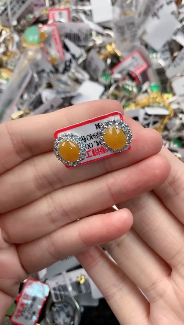 银S925镶嵌戒指翡翠3333-----7