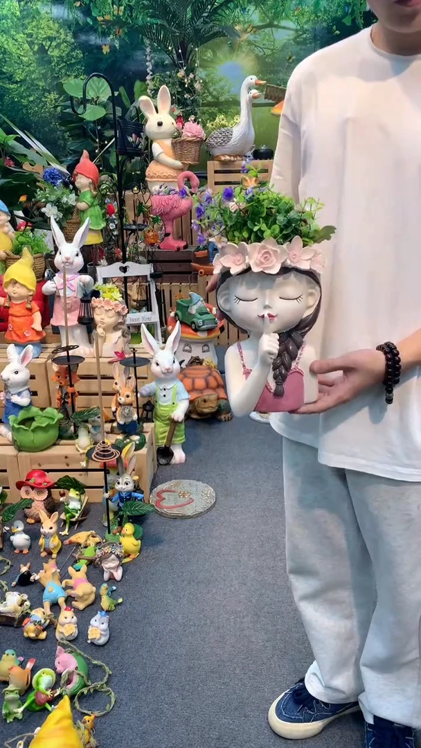无花朵花园花器花摆件&00&