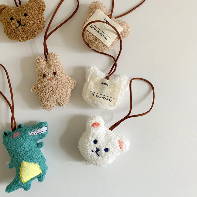 可爱毛绒小熊钥匙扣公仔挂件包包挂饰ins风格卡通挂饰