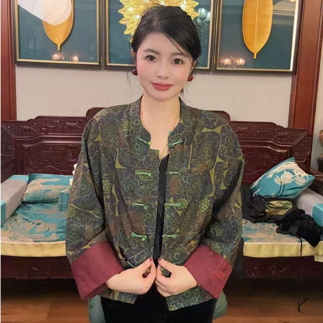 {佩定制}高定新中式国风提花盘扣开衫上衣外套