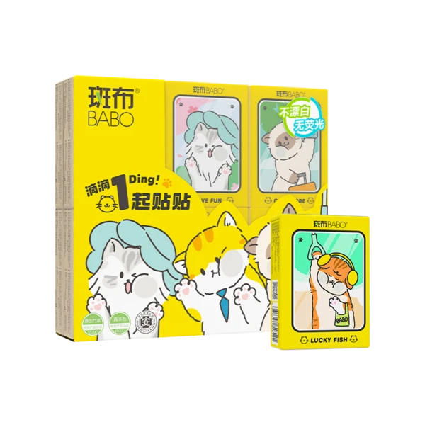 斑布猫猫手帕纸四层 6片12包