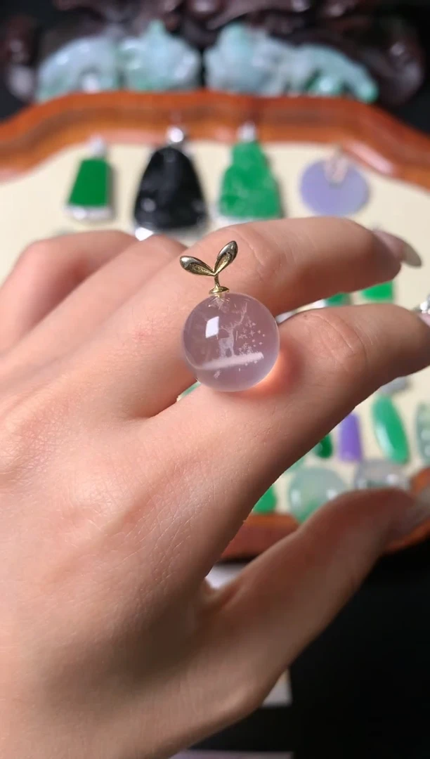 银S925镶嵌颈饰水晶吊坠