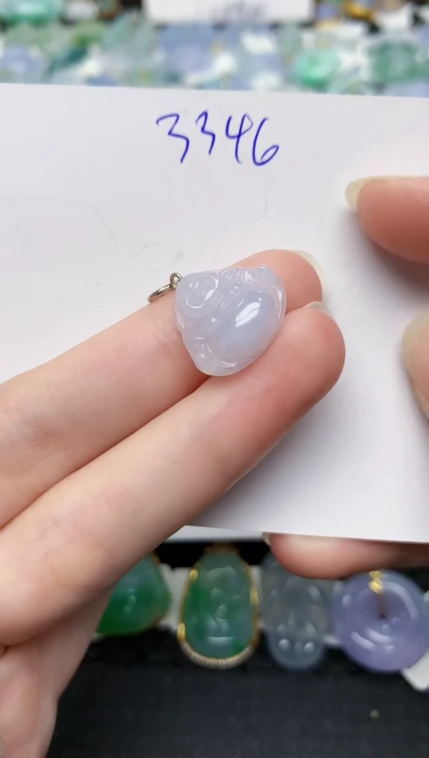 颈饰未镶嵌翡翠天然缅甸A货翡翠百元以上9元证书费自理
